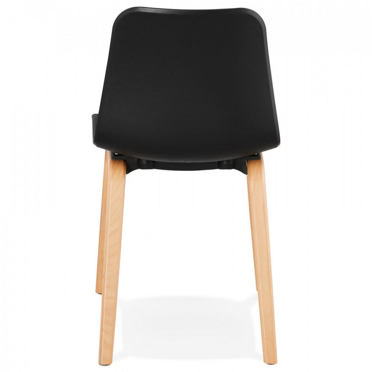 STUHL Schwarz 44.5x81x52.5cm - Beige/Schwarz, Holz/Kunststoff (44.5/81/52.5cm) - AlterEgo