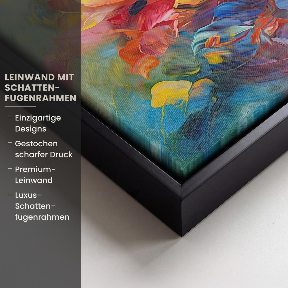 LEINWAND Bilder mit Rahmen - Ölgemälde - Kunst - Abstrakt - Farbenfroh - 30x20 - Altrosa, Textil (30/20cm) - MuchoWow