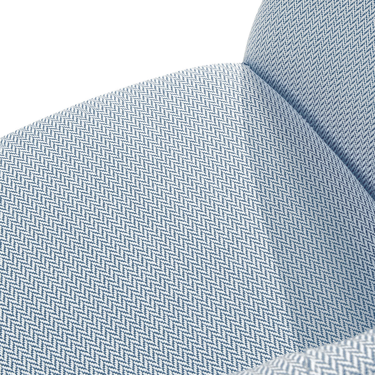 GARTENMÖBELSET SOLIS Gartenlounge-Set, blau/weiß - Blau, Textil/Metall - KONSIMO®