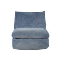 SESSEL mit gerader Rückenlehne - 1 Person - Stoff - Blau - - Blau, Textil (84/78/104cm) - Vente-Unique