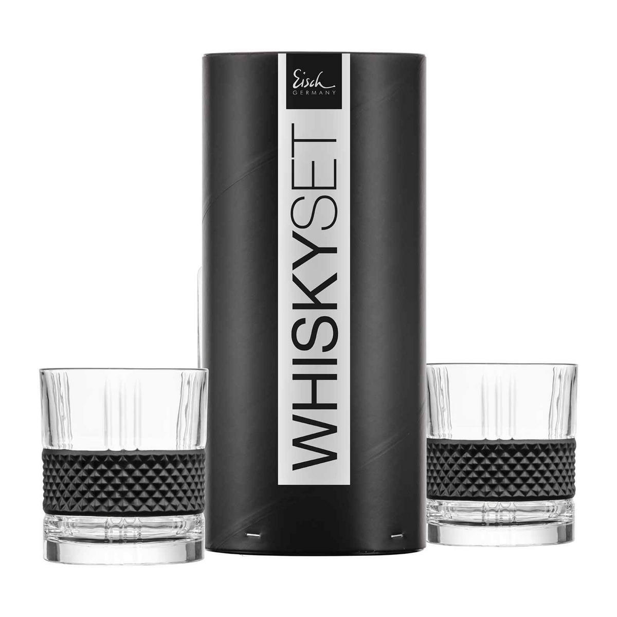 WHISKYBECHER Glen schwarz 330 ml 2er Set - Schwarz, Glas (0.33L) - Eisch