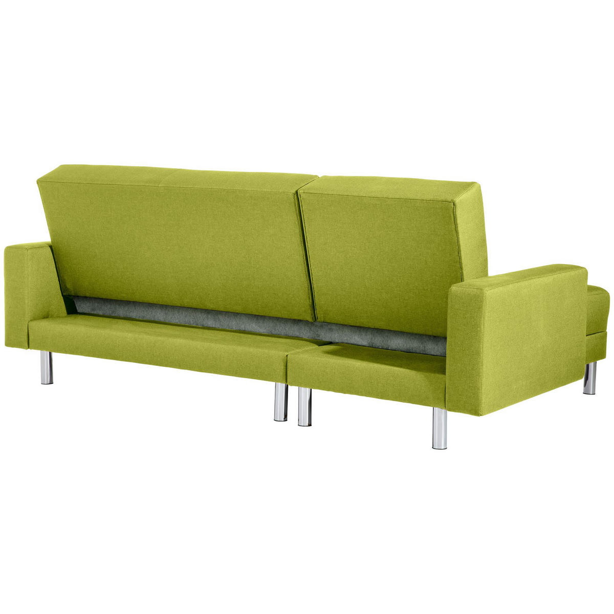 FUNKTIONSSOFA mit Hocker Katryna Flachgewebe apfel - Apfelbaumfarben, Kunststoff (144/92/230cm) - 58aufmkessel