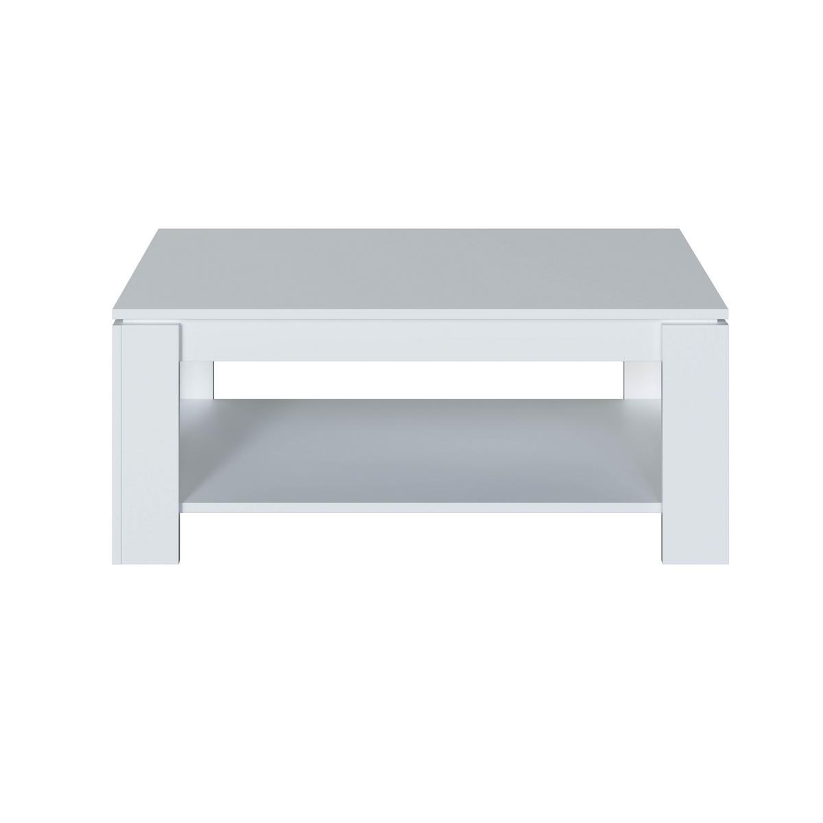 COUCHTISCH mit hochklappbarer Tischplatte L102 cm - Ambit - Weiß, Holzwerkstoff (102/50/43cm) - Calicosy