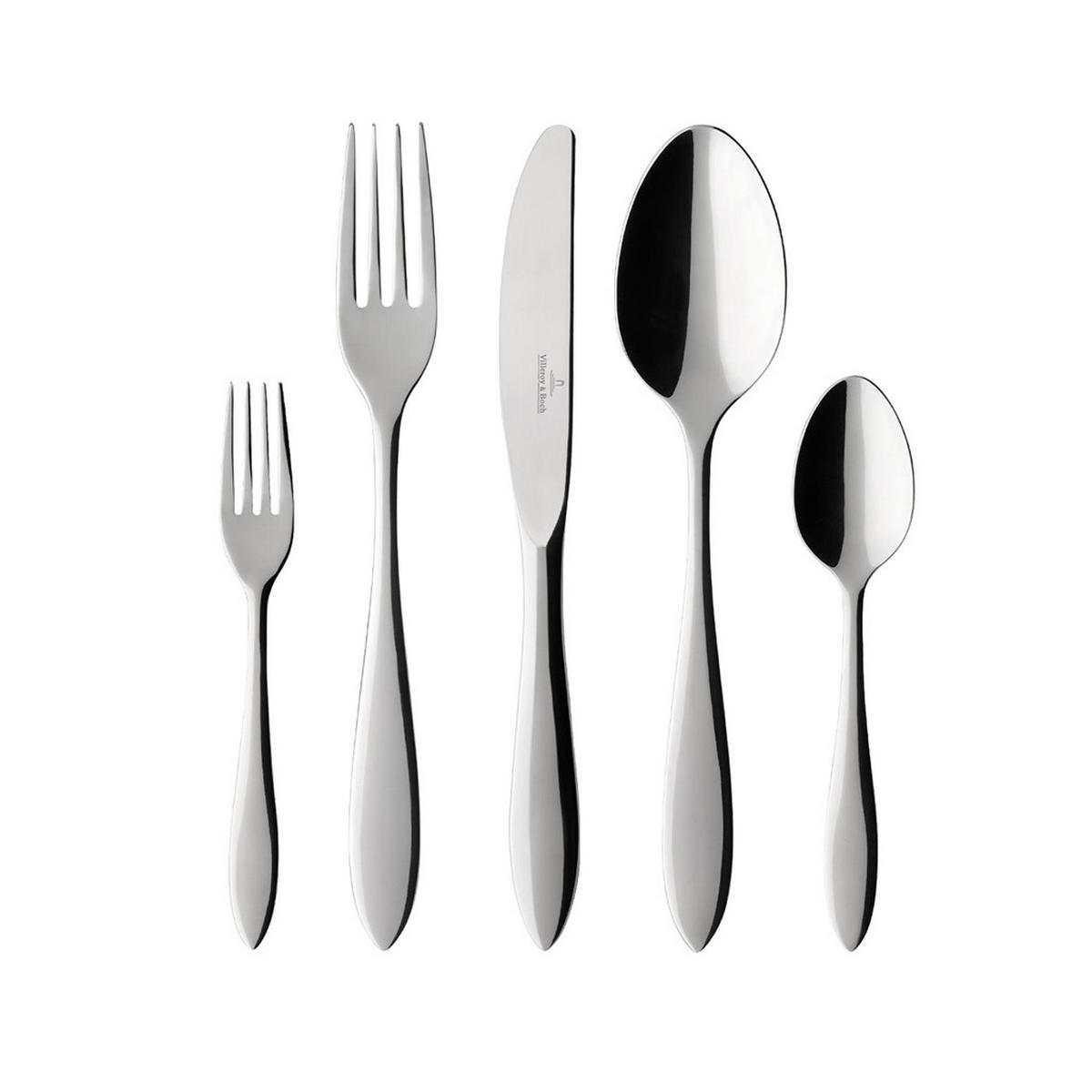 TAFELBESTECK Arthur silber 30er Set - Silberfarben, Metall - Villeroy & Boch
