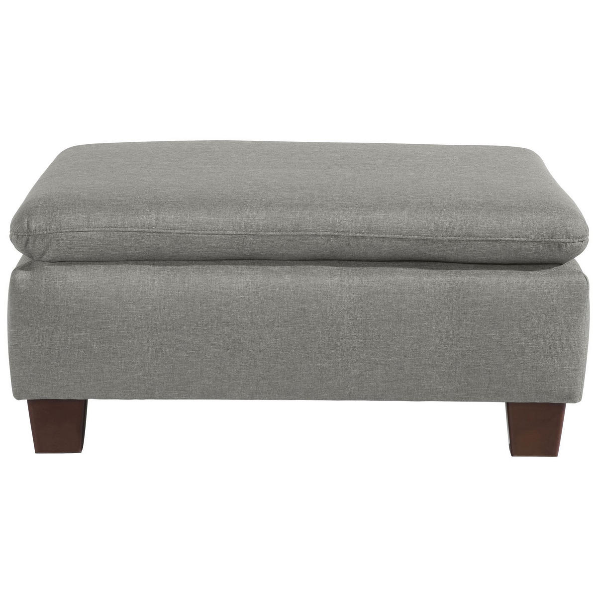 POLSTERHOCKER Kaylil Flachgewebe hellgrau - Hellgrau, Kunststoff (90/43/60cm) - 58aufmkessel