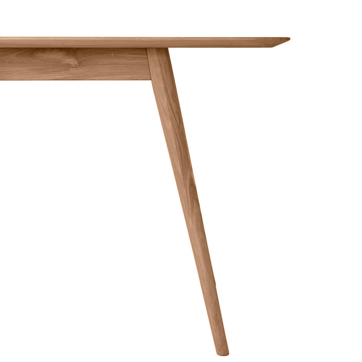 ESSTISCH - Massivholz - Eichefarben, Holz (90/220/75cm) - home24