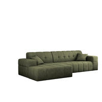 ECKSOFA NIMES Stoff Perfect Harmony Grün Links - Grün, Holz/Kunststoff (168/265cm) - Kaiser Möbel