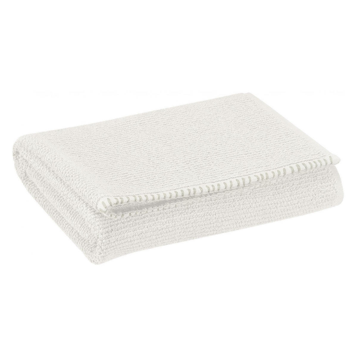 HANDTUCH Bora schneeweiß 50 x 100 cm - Kaschmir, Textil (50/100cm) - Vivaraise