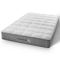 KALTSCHAUMMATRATZE 140x200 cm – orthopädisch, 7-Zonen-Taschenfederkern, H3 mittelfest, 20 cm Höhe, OEKO-TEX® zertifiziert, mit Griffen - Weiß, Textil - Ej. Life