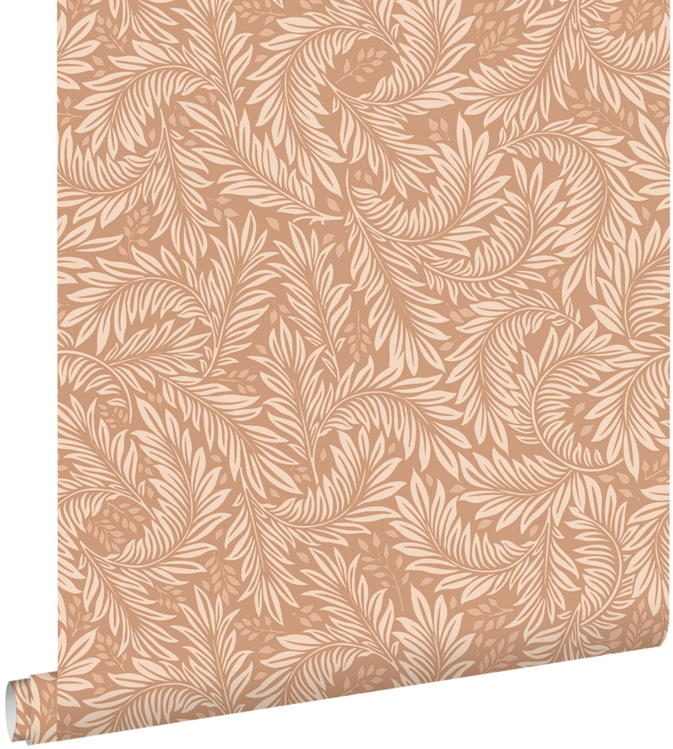 TAPETE Blätter 50 x 900 cm - Terracotta, Papier (50/900cm) - ESTAhome