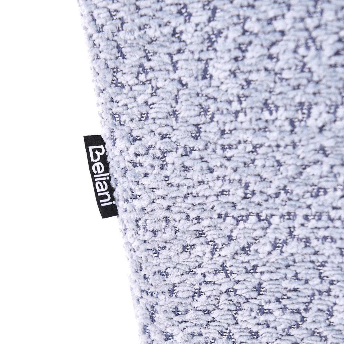 2-SITZER-SOFA Chenillegewebe Hellblau/Dunkelbraun Tamre - Hellblau, Textil (148/79/78cm) - Beliani