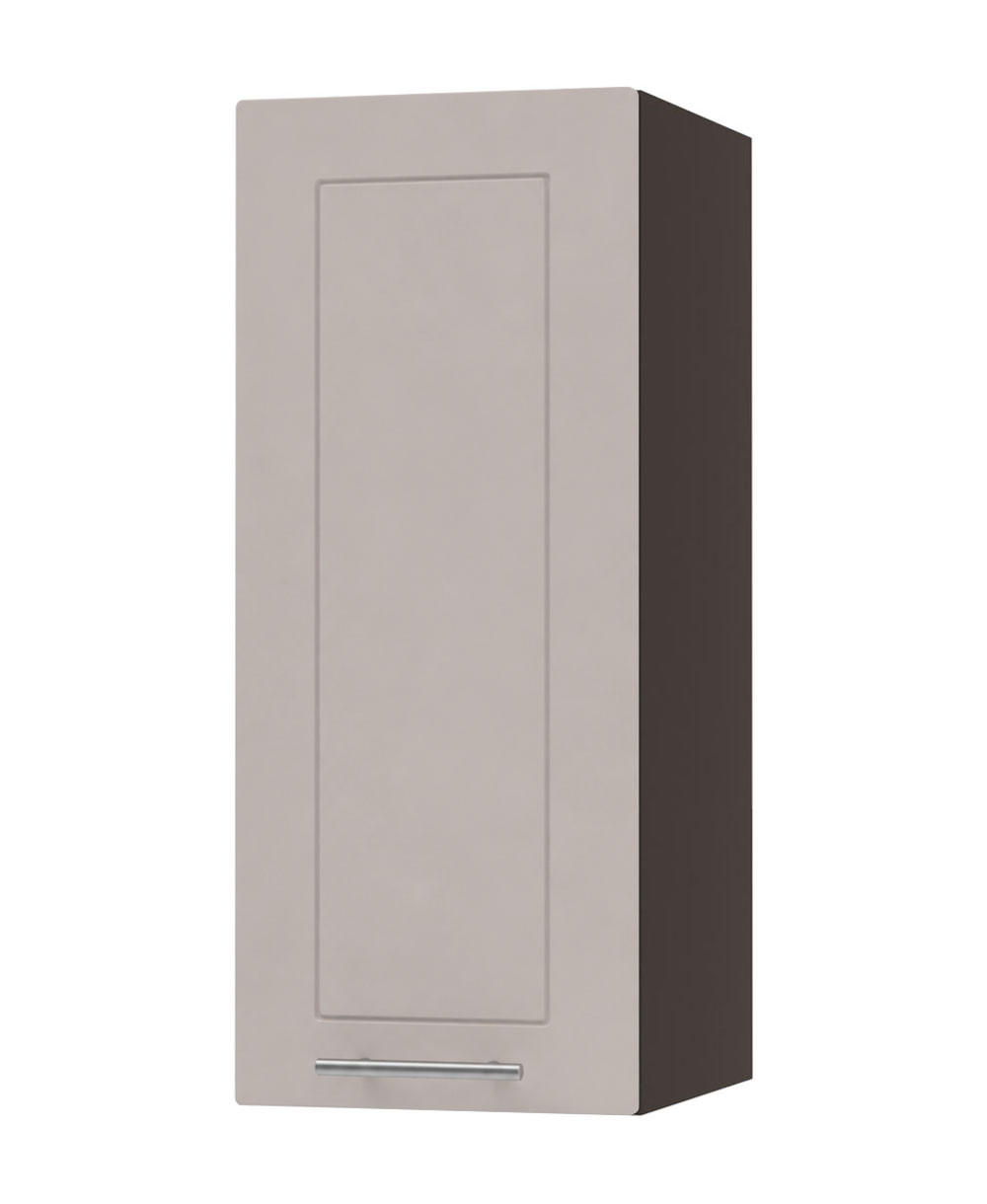 KÜCHENHÄNGESCHRANK Kvantum W2/30 Lava / Kaschmir Matt 30 / 32,5 / 72cm - Kaschmir/Dunkelgrau, Holz/Holzwerkstoff (30/72/32.5cm) - Feldmann-Wohnen