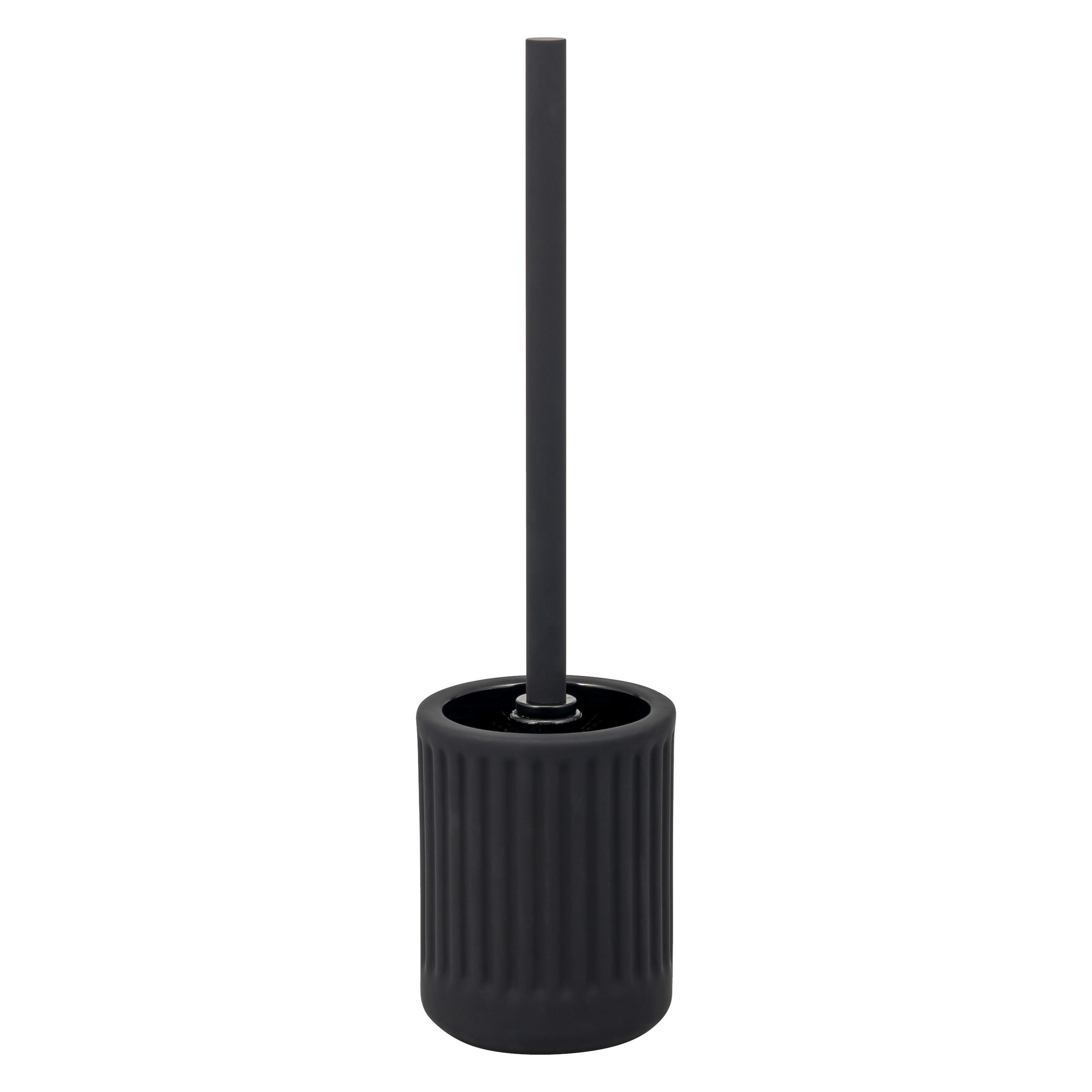 WC-GARNITUR CASCINA, Keramik, schwarz - Schwarz, Keramik (10.5/39.5/10.5cm) - eluno
