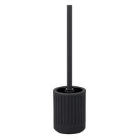 WC-GARNITUR CASCINA, Keramik, schwarz - Schwarz, Keramik (10.5/39.5/10.5cm) - eluno