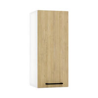 HÄNGESCHRANK W30 P/L - Dnoria - Elegante Küchen Harmonie - Eiche Artisan, Holz/Metall (30/72/30cm) - ROYAL24_MARKT