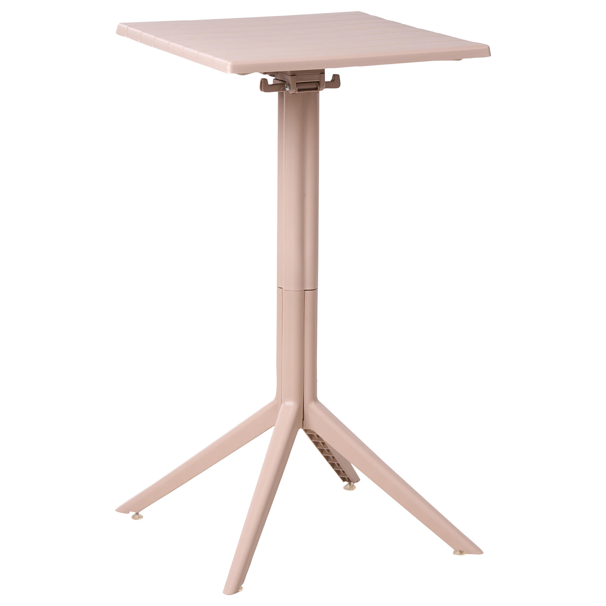 Beliani ZAHRADNÍ BAROVÝ STŮL 60/60 cm Béžový Lemnos