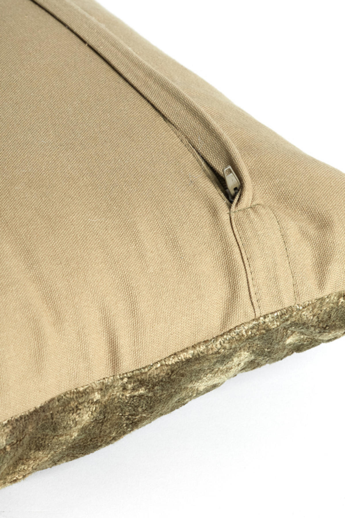 DEKOKISSEN Ruhla Grün 45/45 cm - Grün, Textil (45/45cm) - Light & Living
