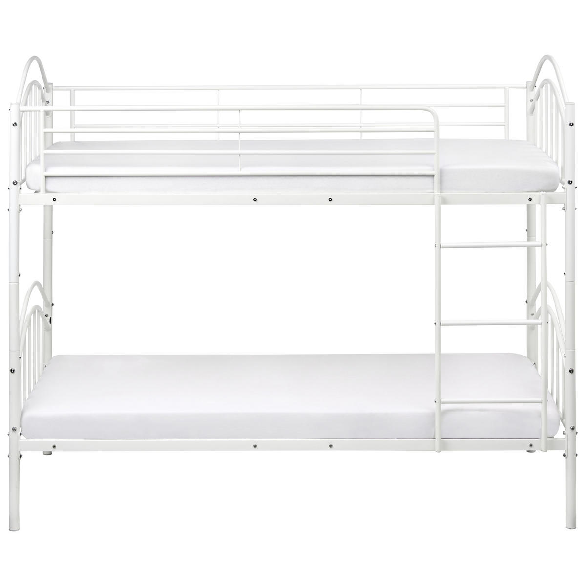 HOCHBETT 90/200 cm Weiß Chartres - Weiß, Metall (90/200cm) - Beliani