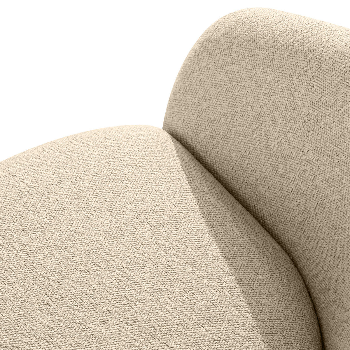 GARTENMÖBELSET SOLIS Gartenlounge-Set, creme/schwarz - Creme, Textil/Metall - KONSIMO®