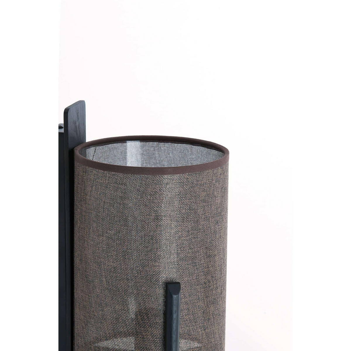 WANDLEUCHTE Litto Schwarz 22/18/36 cm - Schwarz, Holz (18/36/22cm) - Light & Living