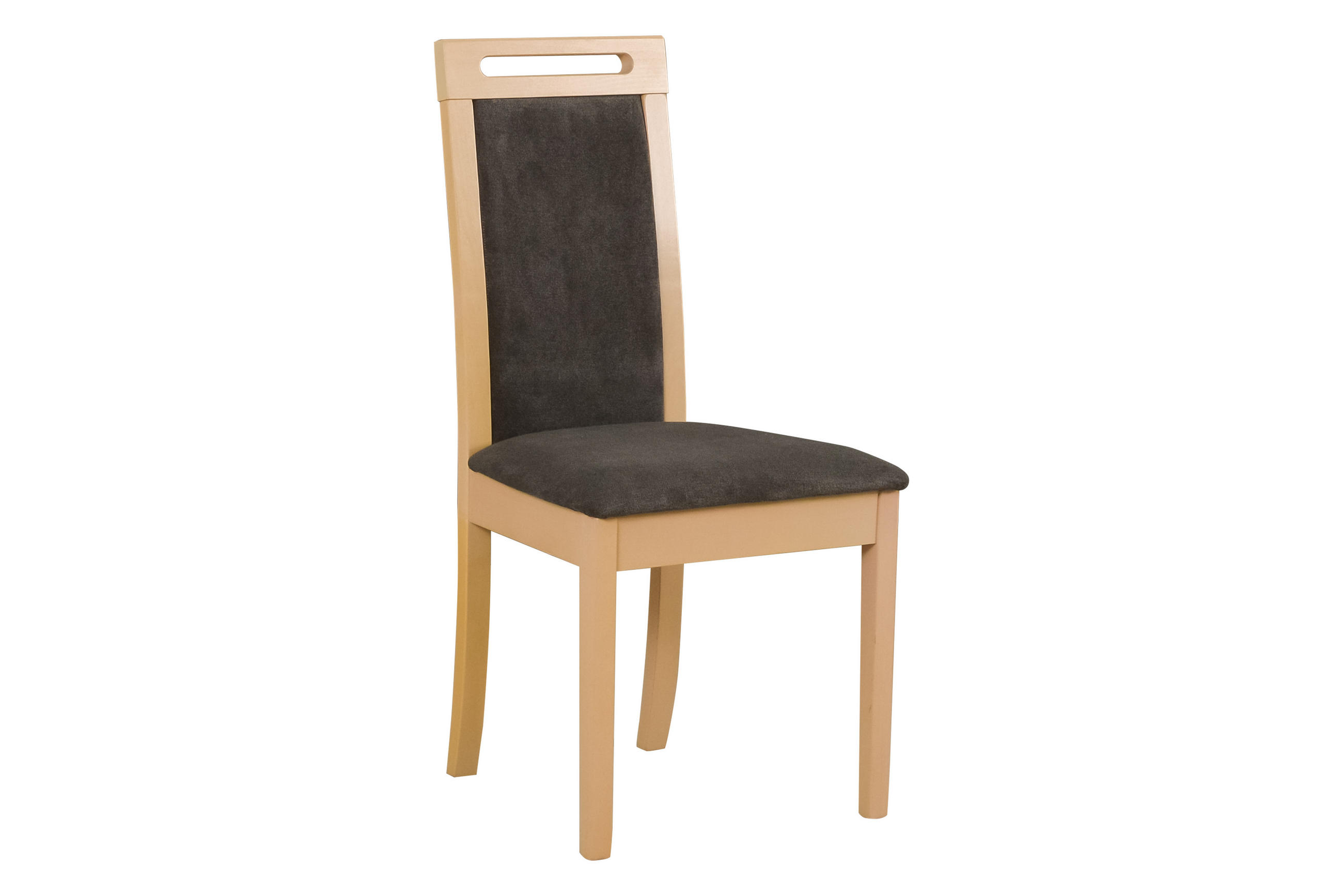 STUHL 2 er ROMA 6, sonoma - Dunkelgrau/Sonoma Eiche, Holz (45/96/41cm) - Leaf Design