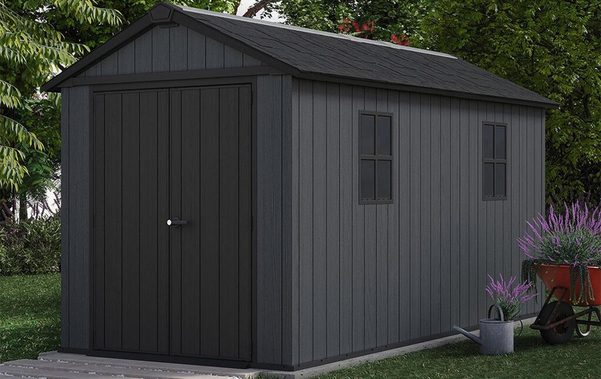 GARTENHAUS Newton - Grau, Kunststoff (413/246/230cm) - Keter