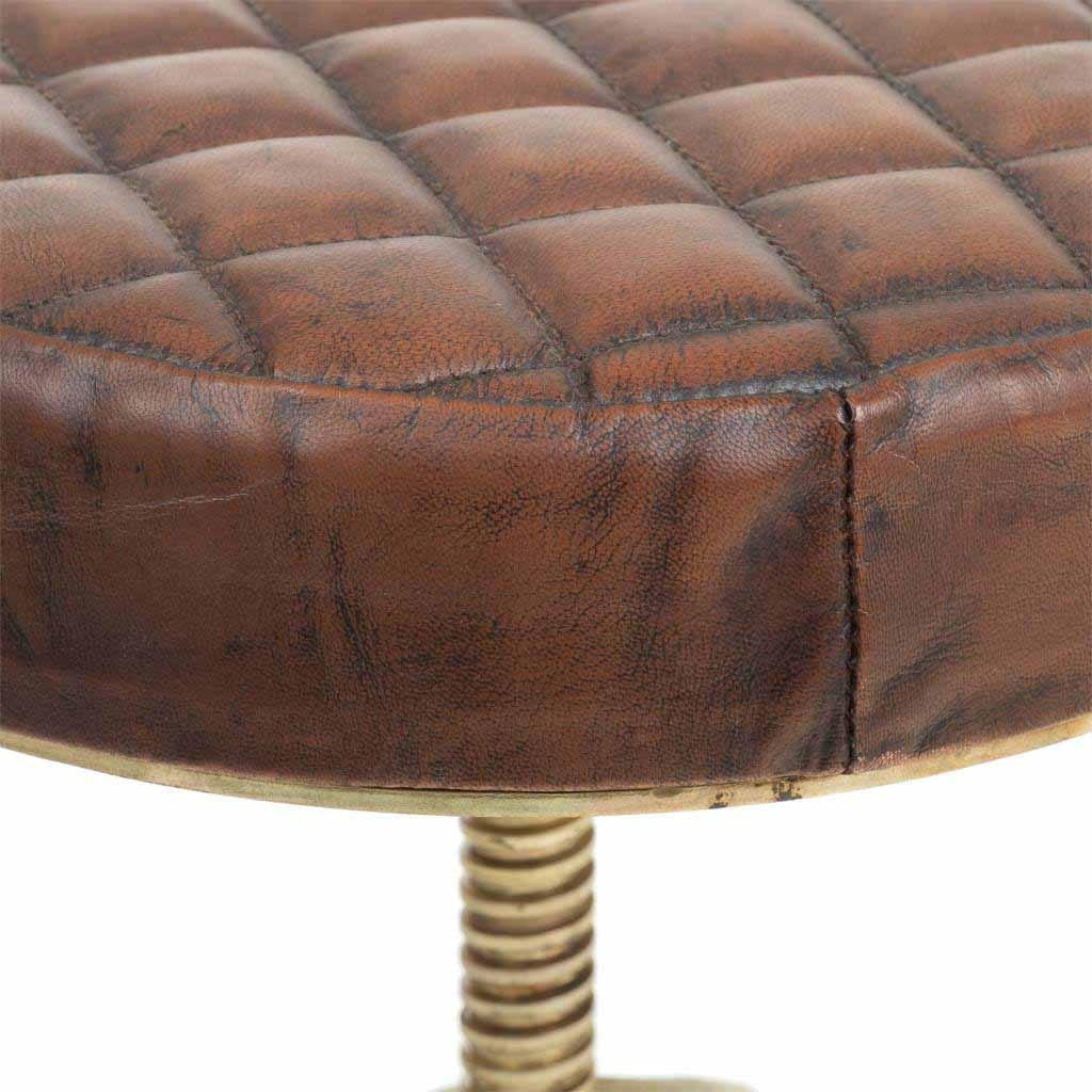 Thumbnail - Wanderlust Hocker, Braun, Fell, 38x38x56 cm, Esszimmer, Barmöbel, Barhocker