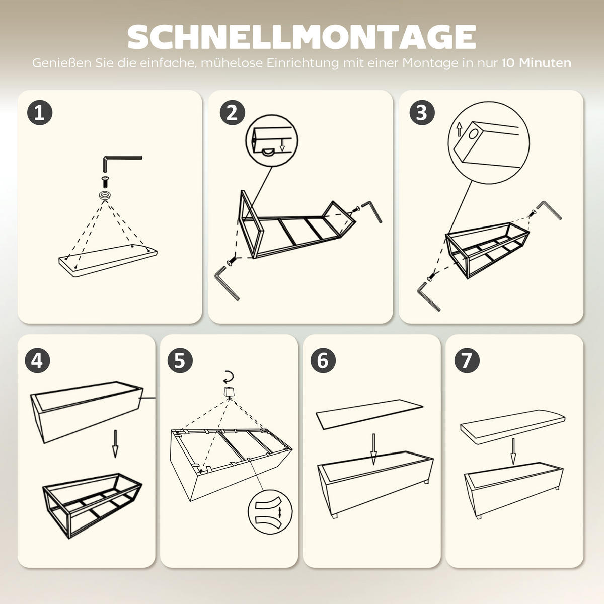 SITZBANK mit Stauraum Polsterbank 112 x 42 x 40 cm mit abnehmbarem Deckel, Grau - Schwarz/Grau, Textil/Metall (42/40/112cm) - HOMCOM
