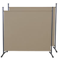PARAVENT 2 Stück 1-tlg. 180x178 cm Beige - Beige, Metall (178/180cm) - QUICK STAR