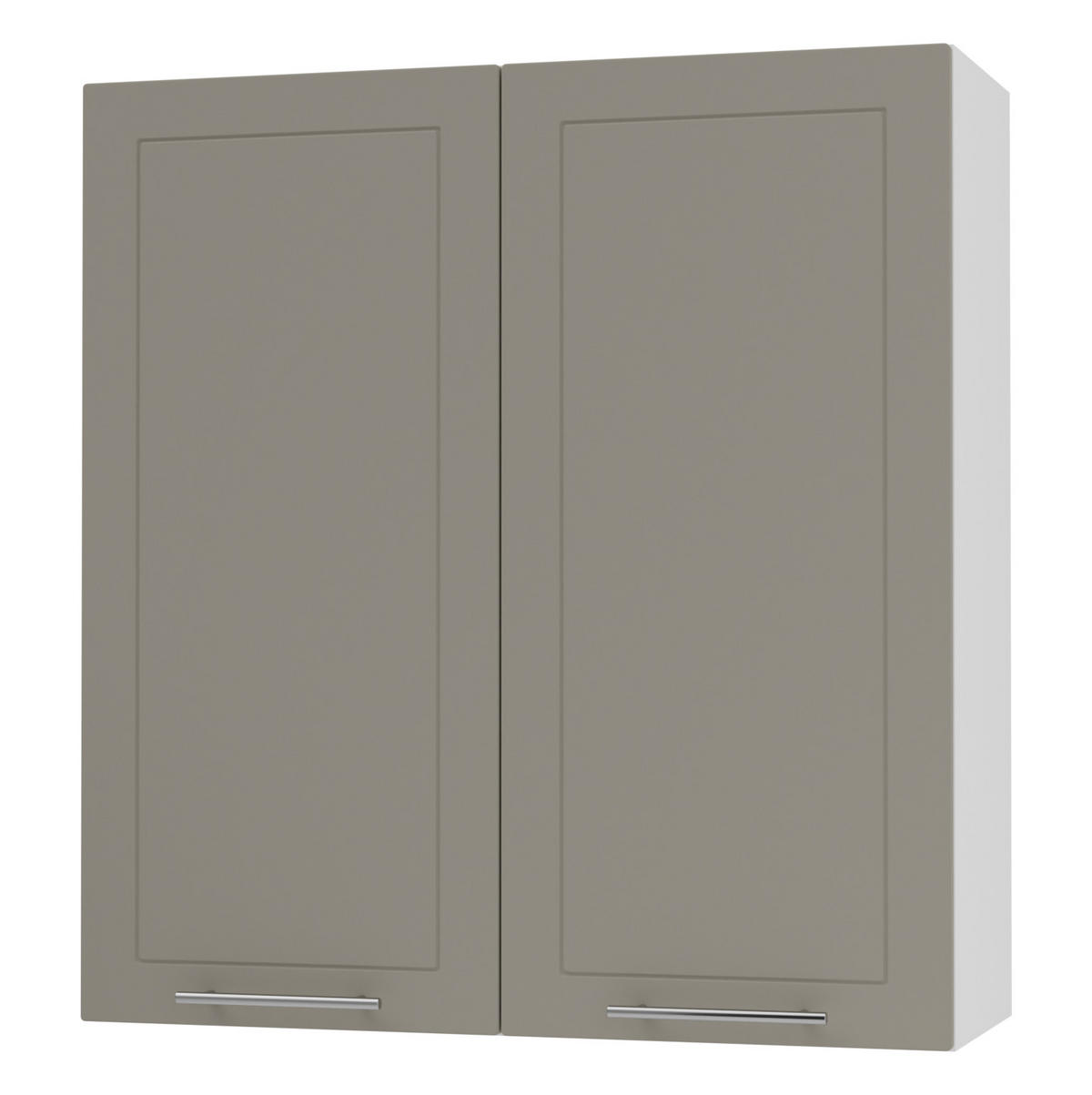 KÜCHENHÄNGESCHRANK Kvantum W4/90 Weiß Matt / Weiß Matt 90 / 32,5 / 96cm - Beige/Weiß, Holz/Holzwerkstoff (90/96/32.5cm) - Feldmann-Wohnen