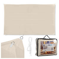 SLNEČNÉ plachty - béžová, kov/textil (600/400cm) - Relaxdays