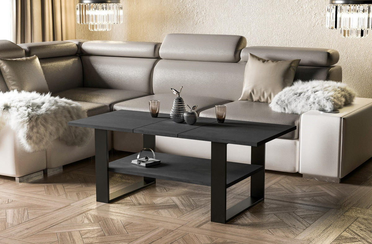 COUCHTISCH Inga - Graphitfarben, Holzwerkstoff (110/65/53cm) - Endo-Moebel