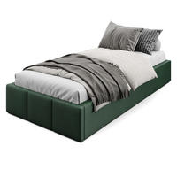 POLSTERBETT für Schlafzimmer Bett mit Stauraum Flaschengrün 90x200cm - Dunkelgrün, Holzwerkstoff/Textil (90/200cm) - Muralo