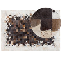 KURZFLOR-TEPPICH Okculu 230/160 cm - Braun, Fell (160/230cm) - Beliani