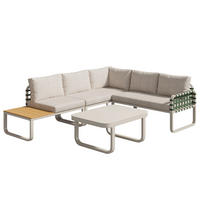 GARTENLOUNGE 5-tlg. Aprikose - Beige, Metall - ComfortXL