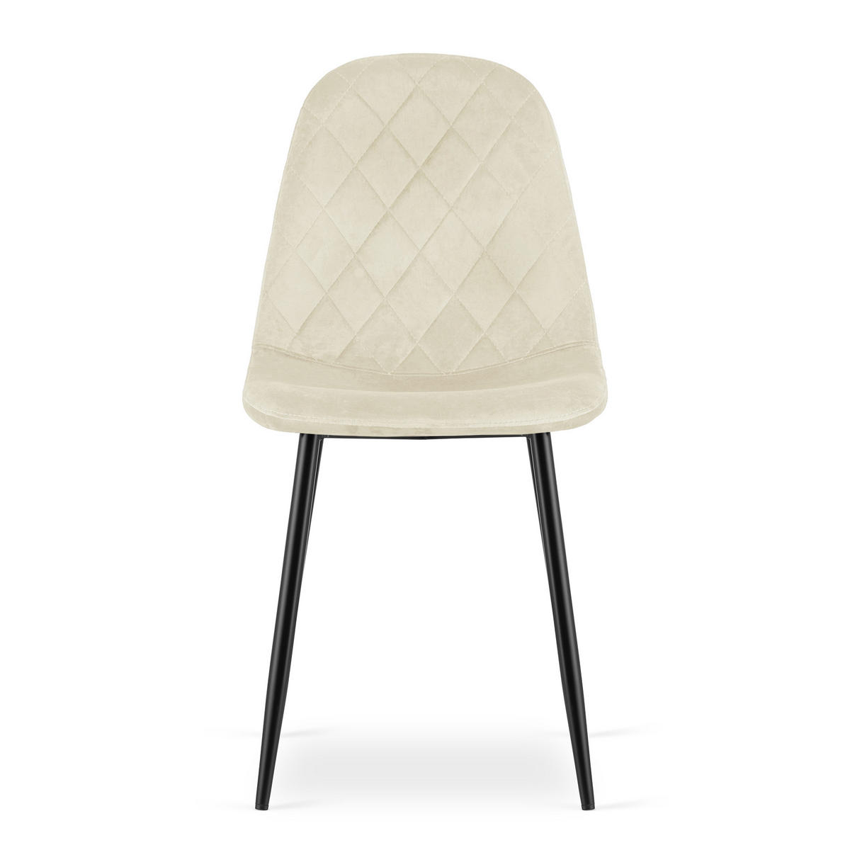 ESSZIMMERSTUHL 2-er Set DAPI beiger Sitz - Beige, Textil (44.5/87.5/50.5cm) - Valora