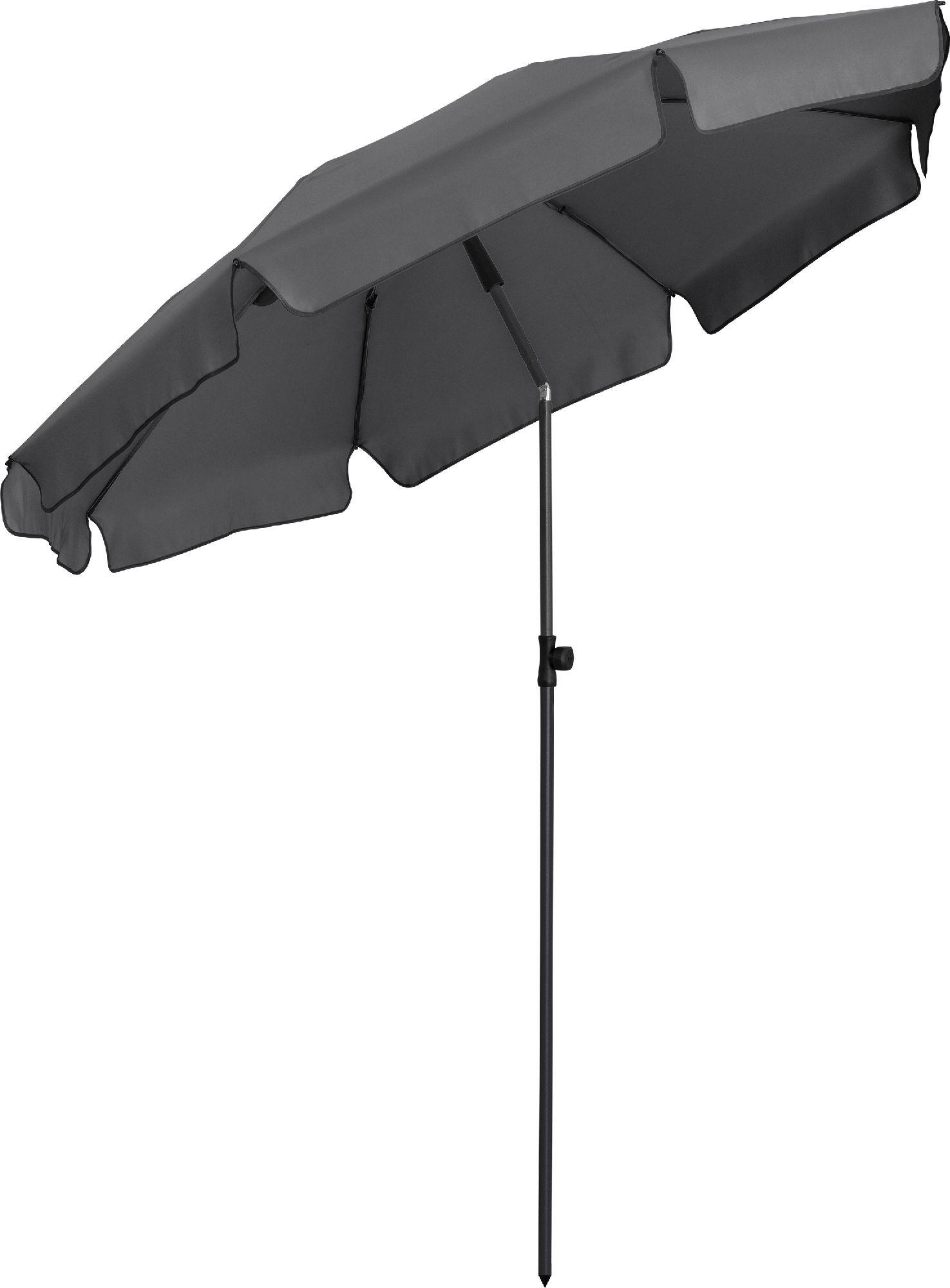 SONNENSCHIRM 180/180/127 cm - Grau, Kunststoff (180/180cm) - FARE