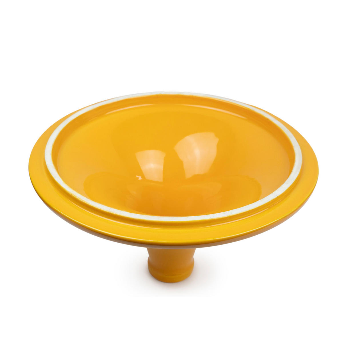 TAGINE Atlas Safrangelb Aluminium Keramikdeckel für alle Herdarten - Gelb, Keramik (32.8/30.2/24cm) - PEUGEOT