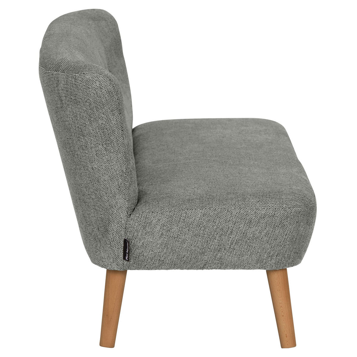 KINDERSOFA 2-Sitzer Katya Flachgewebe anthrazit - Anthrazit, Kunststoff (91/54/50cm) - 58aufmkessel