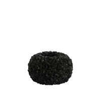 VASE Phylia Schwarz 38/38/23 cm - Schwarz, Kunststoff (23cm) - Light & Living