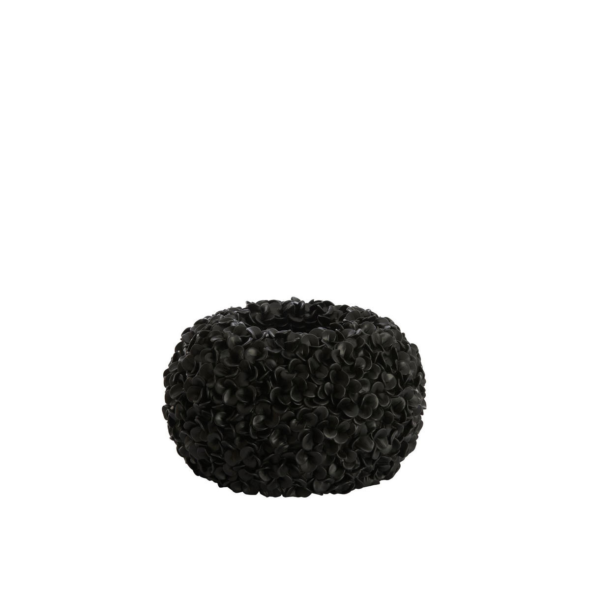VASE Phylia Schwarz 38/38/23 cm - Schwarz, Kunststoff (23cm) - Light & Living