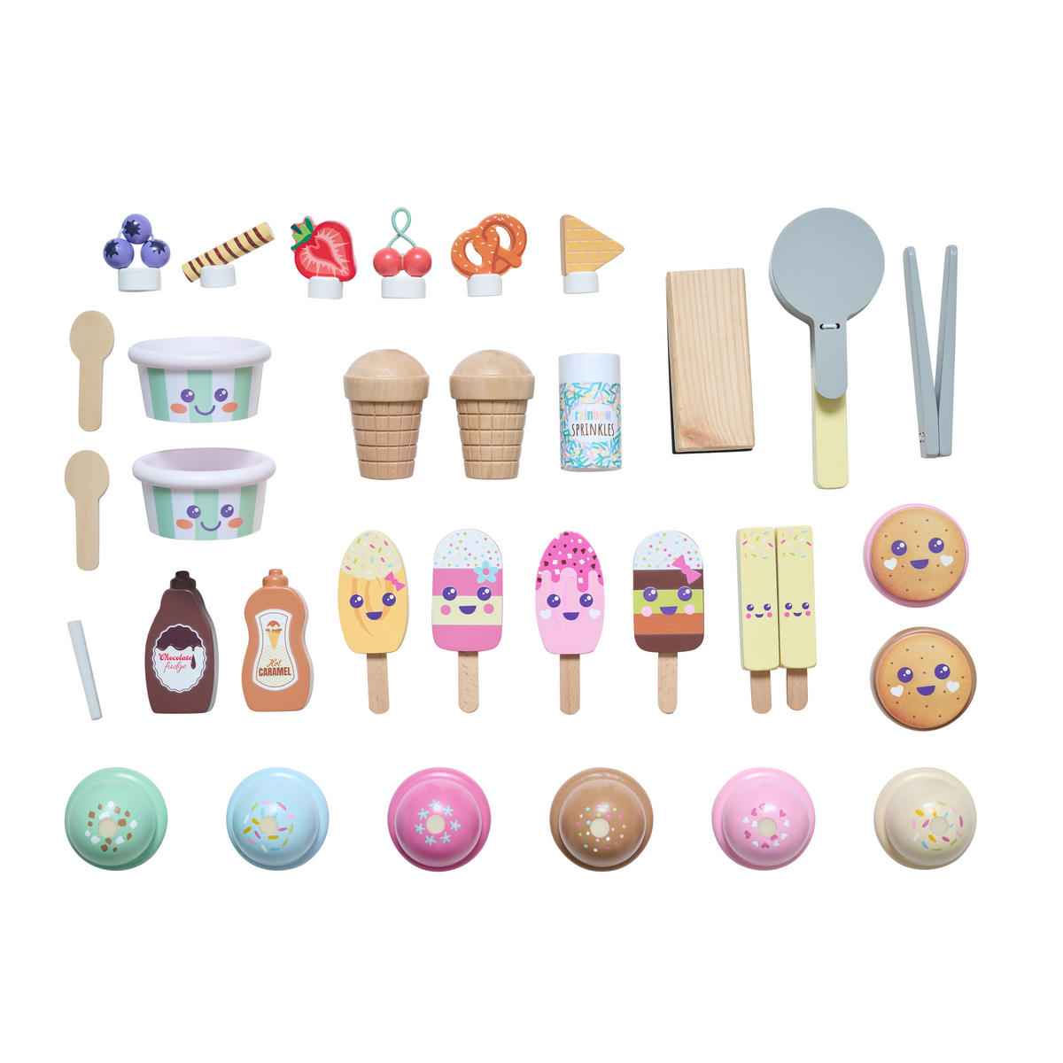 EISSTAND mit 33 Zubehörteilen, 100cm, Minze - Grün, Holz - Teamson Kids