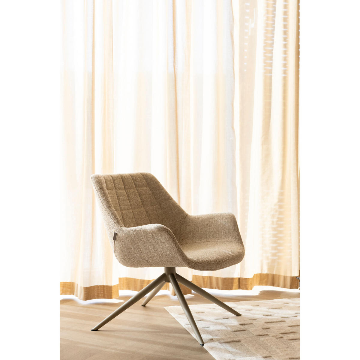 SESSEL Doulton Beige - Beige, Kunststoff (84.5/78.5/80.5cm) - Zuiver