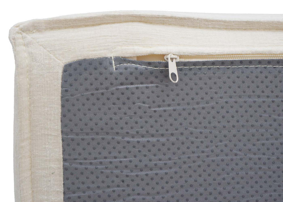 2-SEDEŽNA ZOFANJA Krema bela - bela, tekstil (194/63/97cm) - MCW