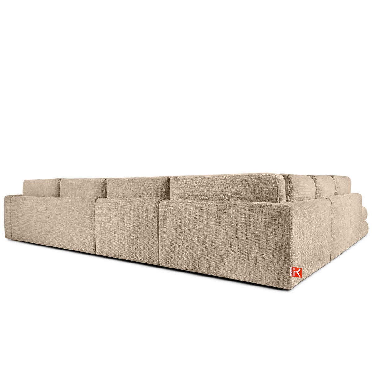 ECKSOFA XL rechts VERUS - Beige, Holz/Holzwerkstoff (377/328cm) - KONSIMO®
