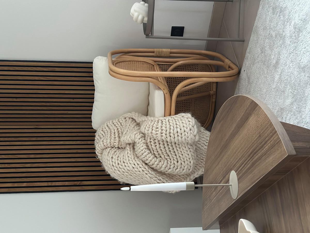 SESSEL Rattan Beige - Braun, Holz (58/71/61cm) - Nordlys