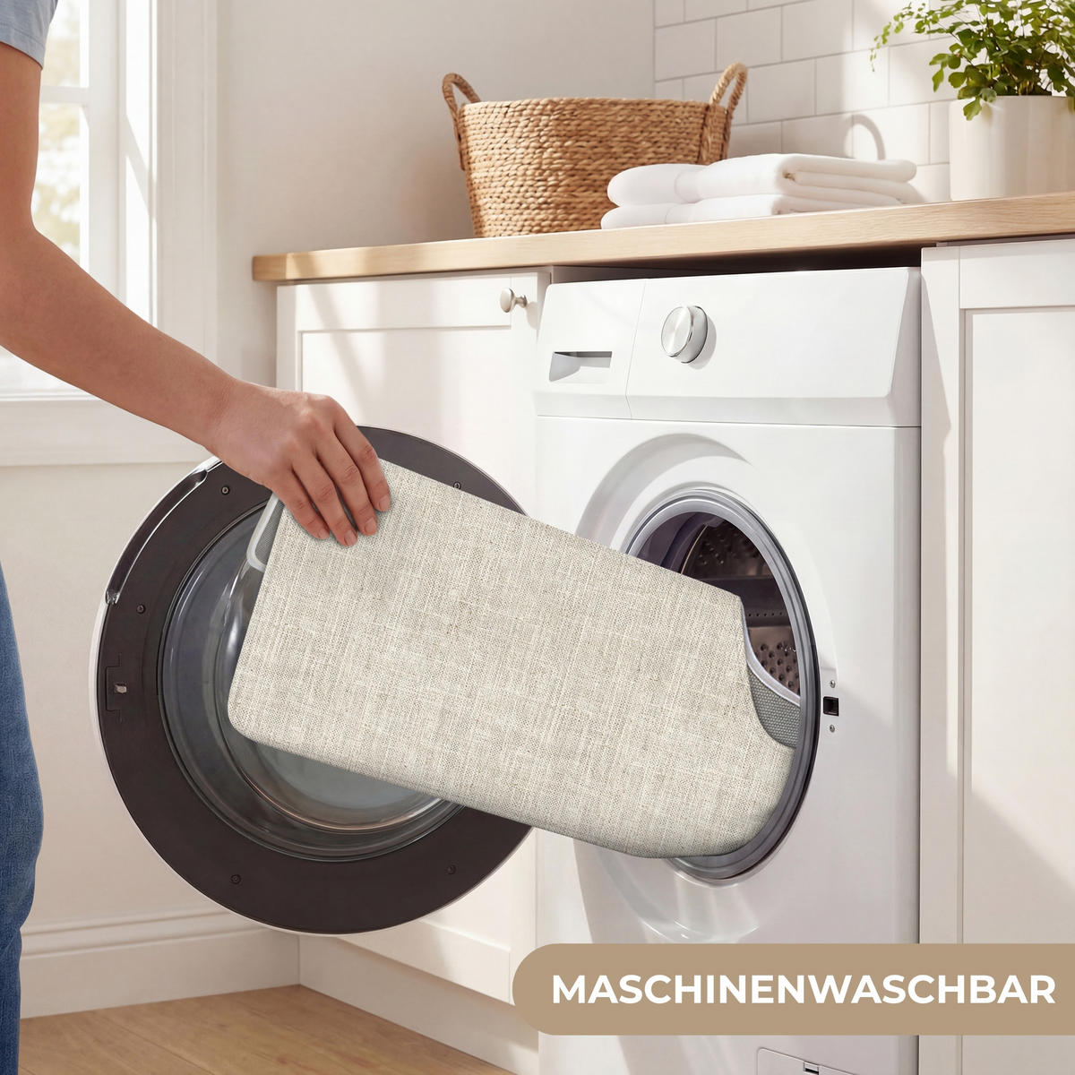 WC PŘEDLOŽKA Povlečení - Textura - Béžová 55x60 cm - béžová, textil/plast (55/1cm) - OnlyWow