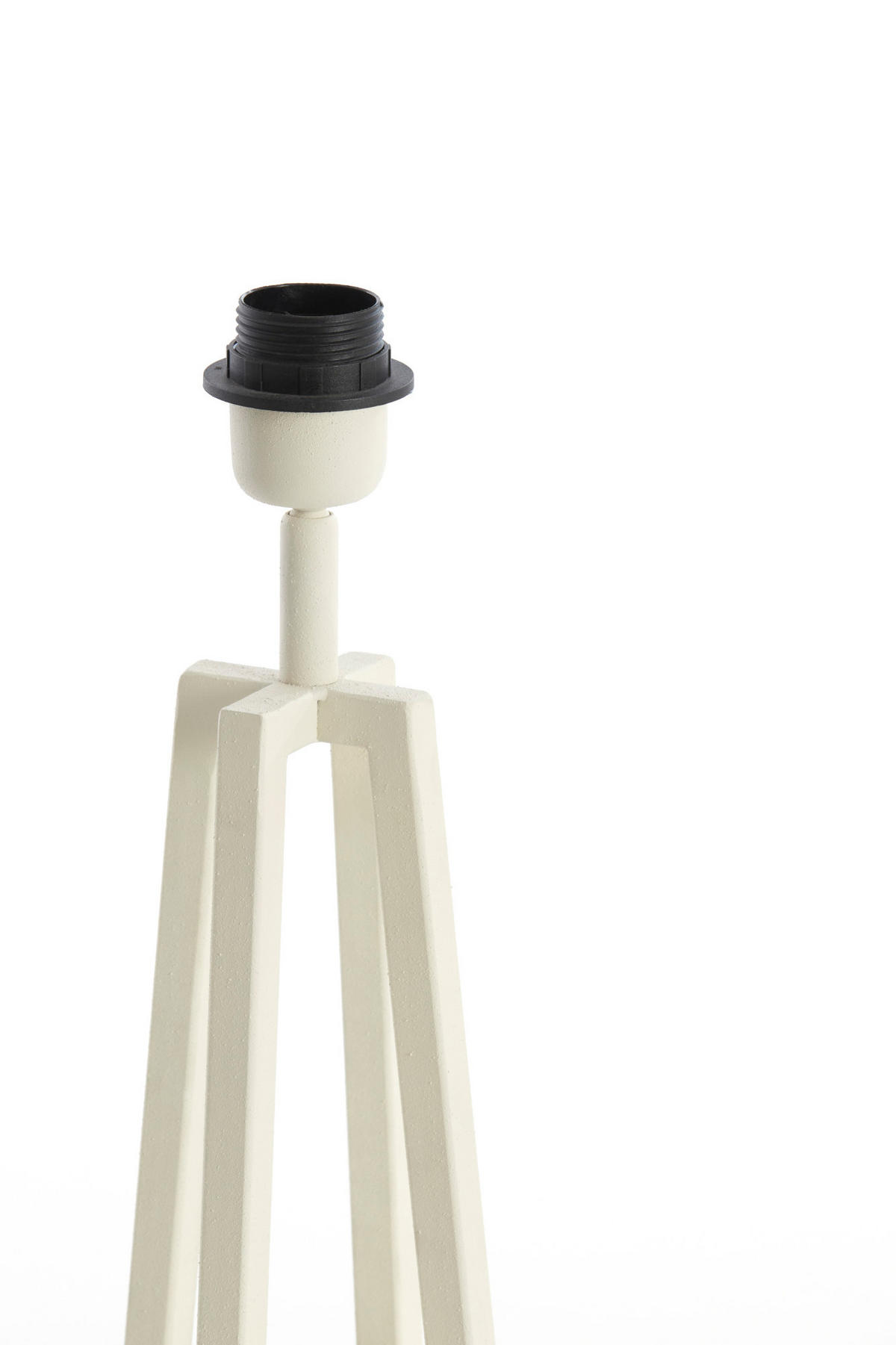 LAMPENFUSS Miley Weiß 11,5/11,5/31 cm - Weiß, Metall (11.5/11.5/31cm) - Light & Living