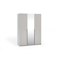 DREHTÜRENSCHRANK THALIA 148/204/58cm 3-türig mit Spiegel Kaschmir - Kaschmir, Holzwerkstoff (148/204/58cm) - MASSENO
