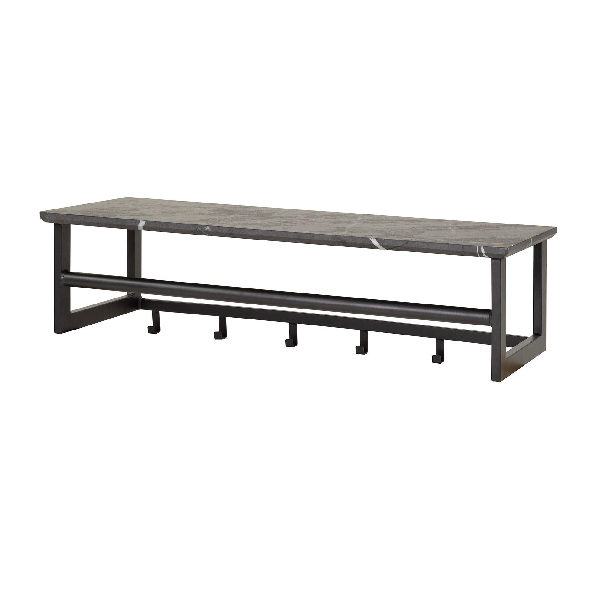 WANDGARDEROBE Schwarz 30/80/24 cm - Schwarz, Holz (80/24/30cm) - Hoyz Collection